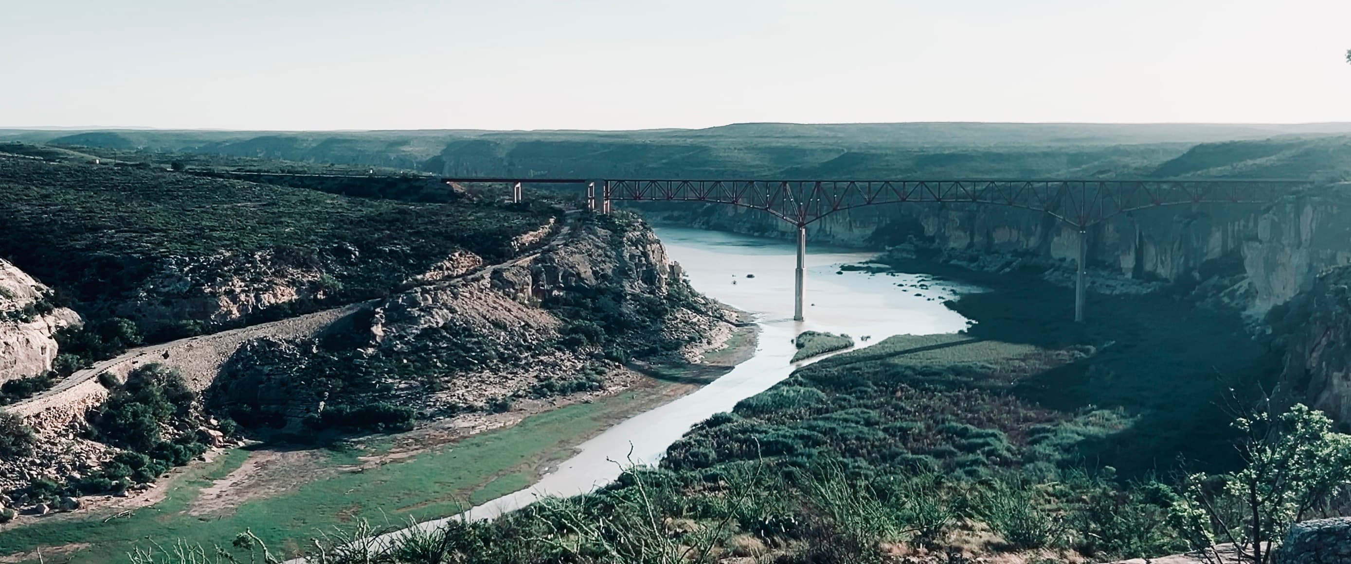 The Pecos River High Bridge west of Comstock. Library of Congress, Historic American Engineering Record.